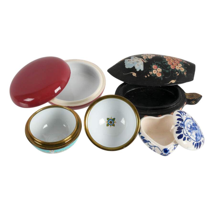 Collection of Four Jewelry and Trinket Boxes-10