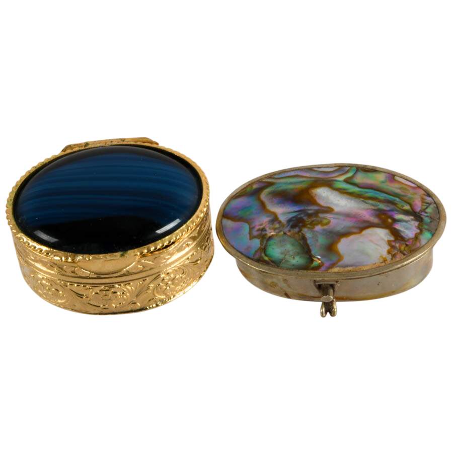 Collection of Metal and Plastic Pill Boxes-6