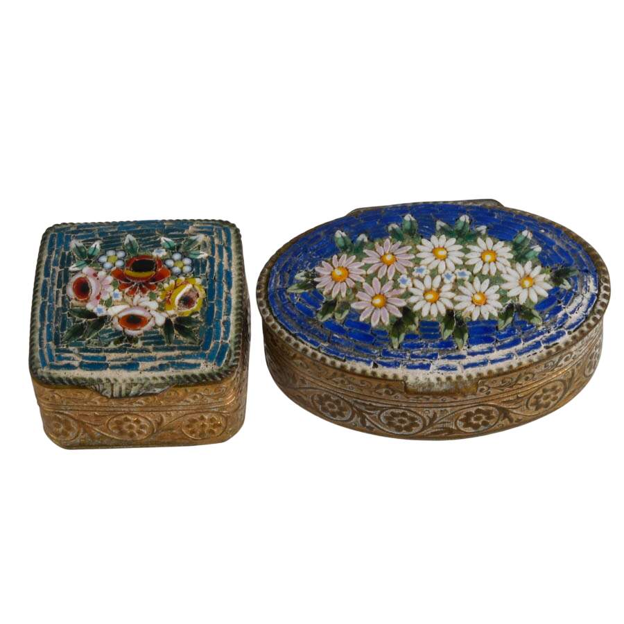 Collection of Metal and Plastic Pill Boxes-4