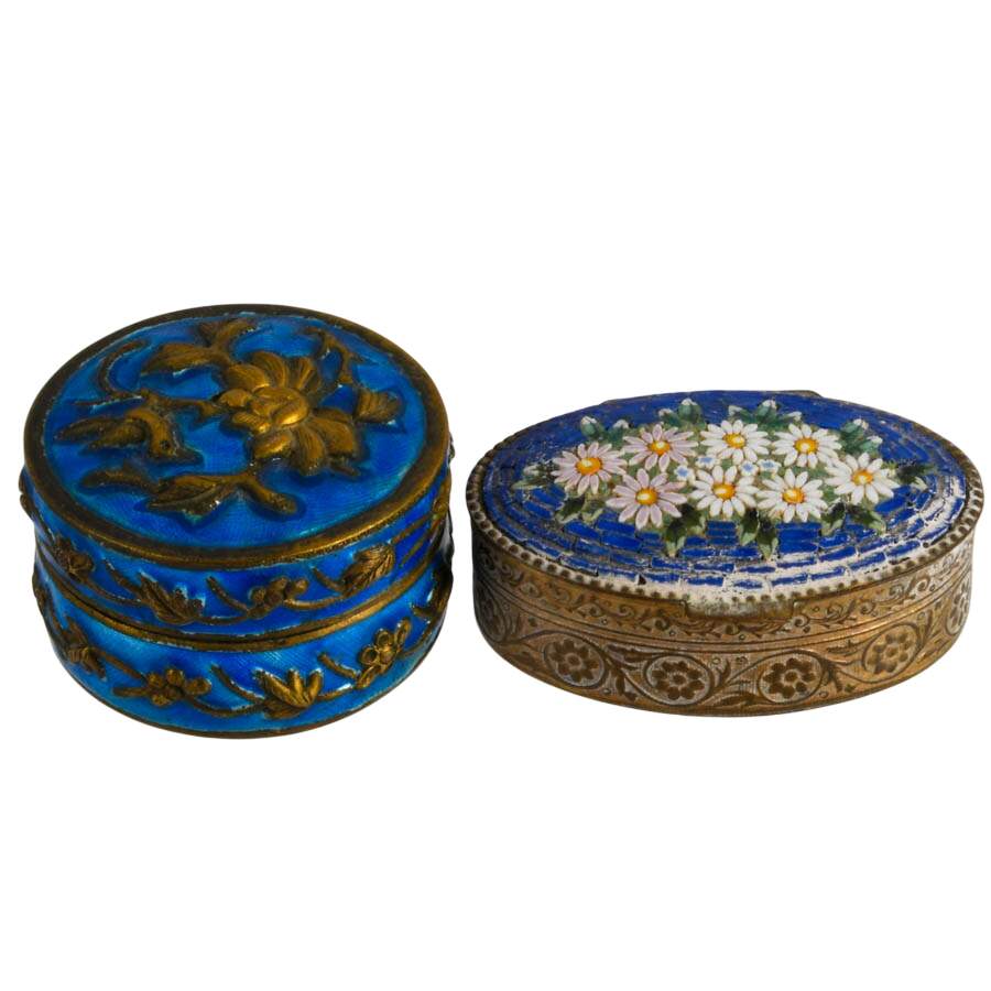 Collection of Metal and Plastic Pill Boxes-3