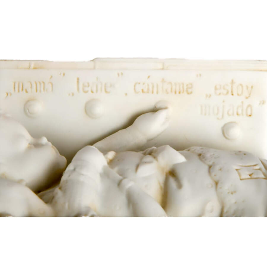 Antique Spanish "The Modern Baby" Bisque Box-6