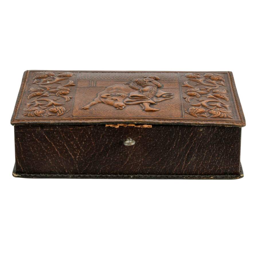 Spanish Leather Jewelry Box-3