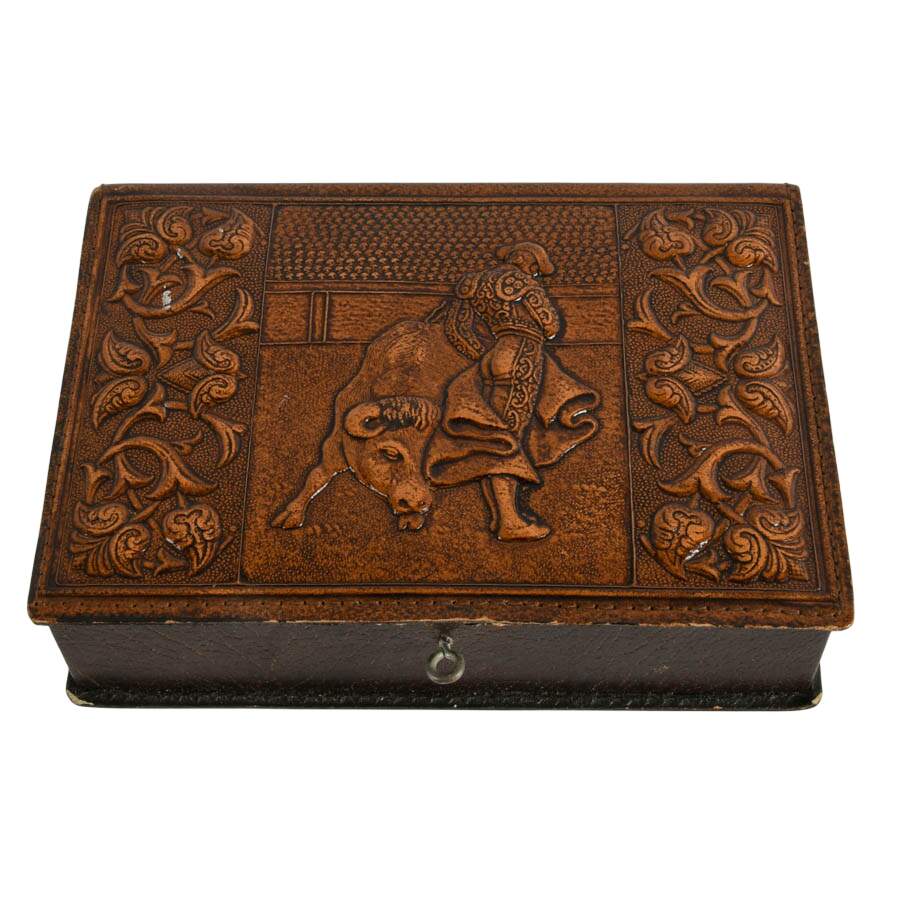 Spanish Leather Jewelry Box-1