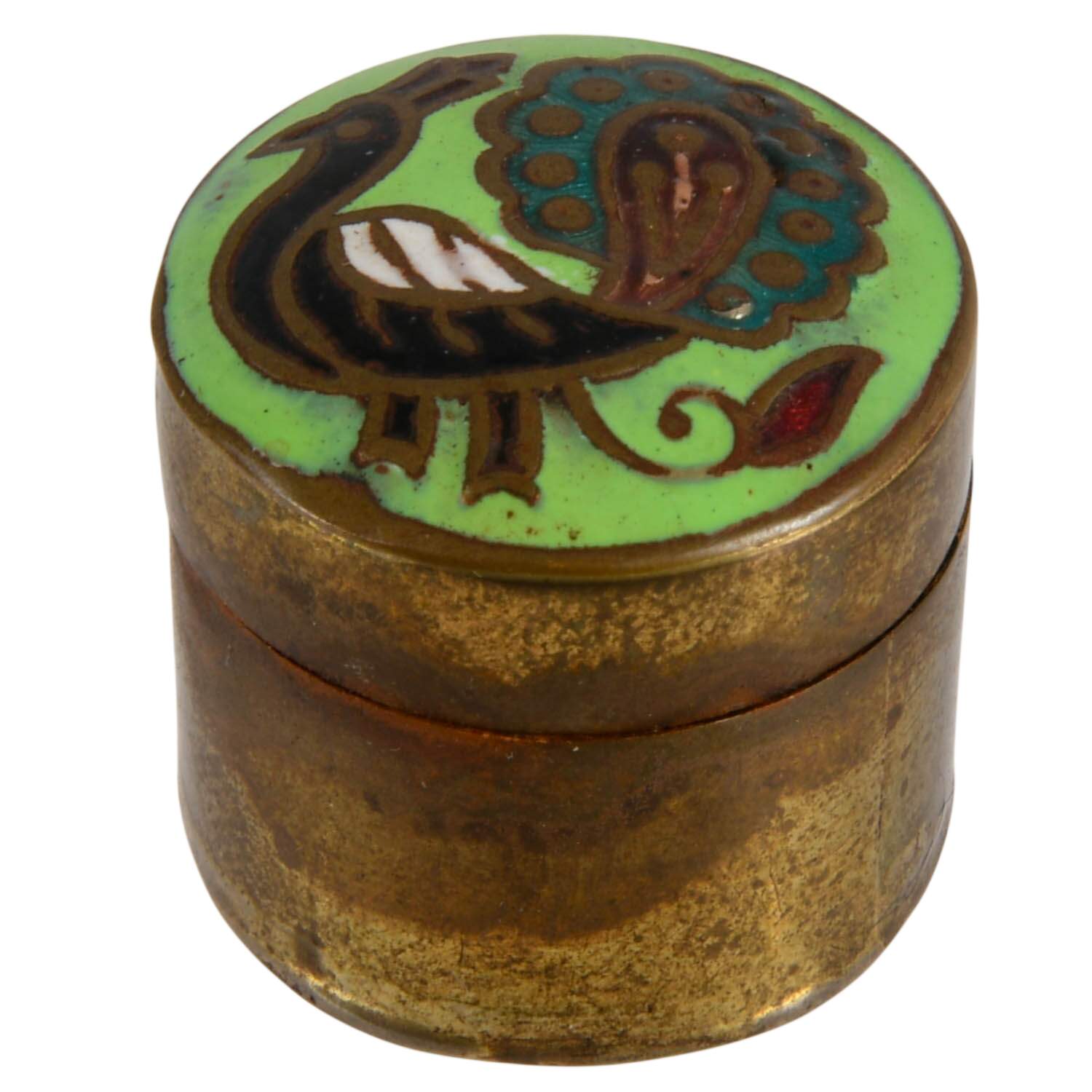 Grouping of Three Cloisonné Trinket Boxes-7