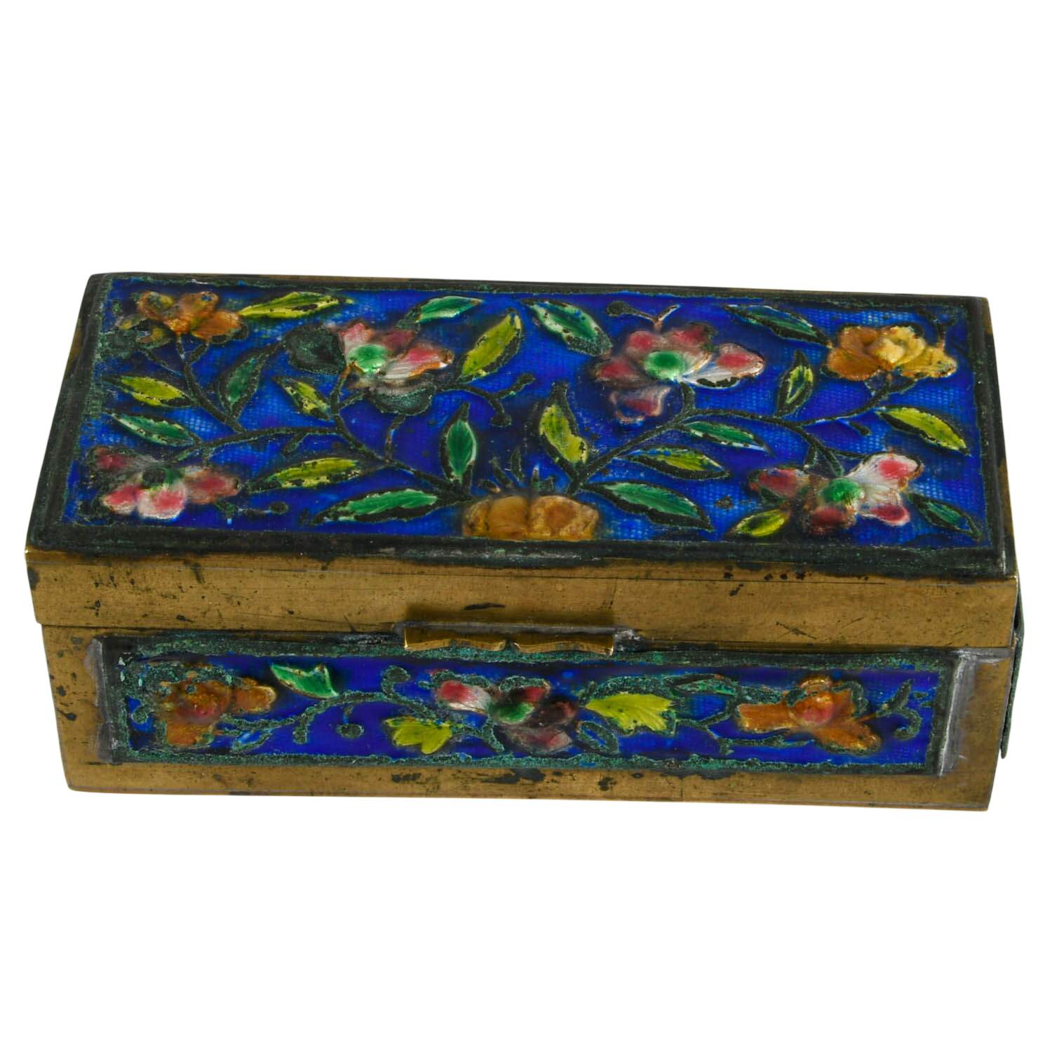 Grouping of Three Cloisonné Trinket Boxes-5