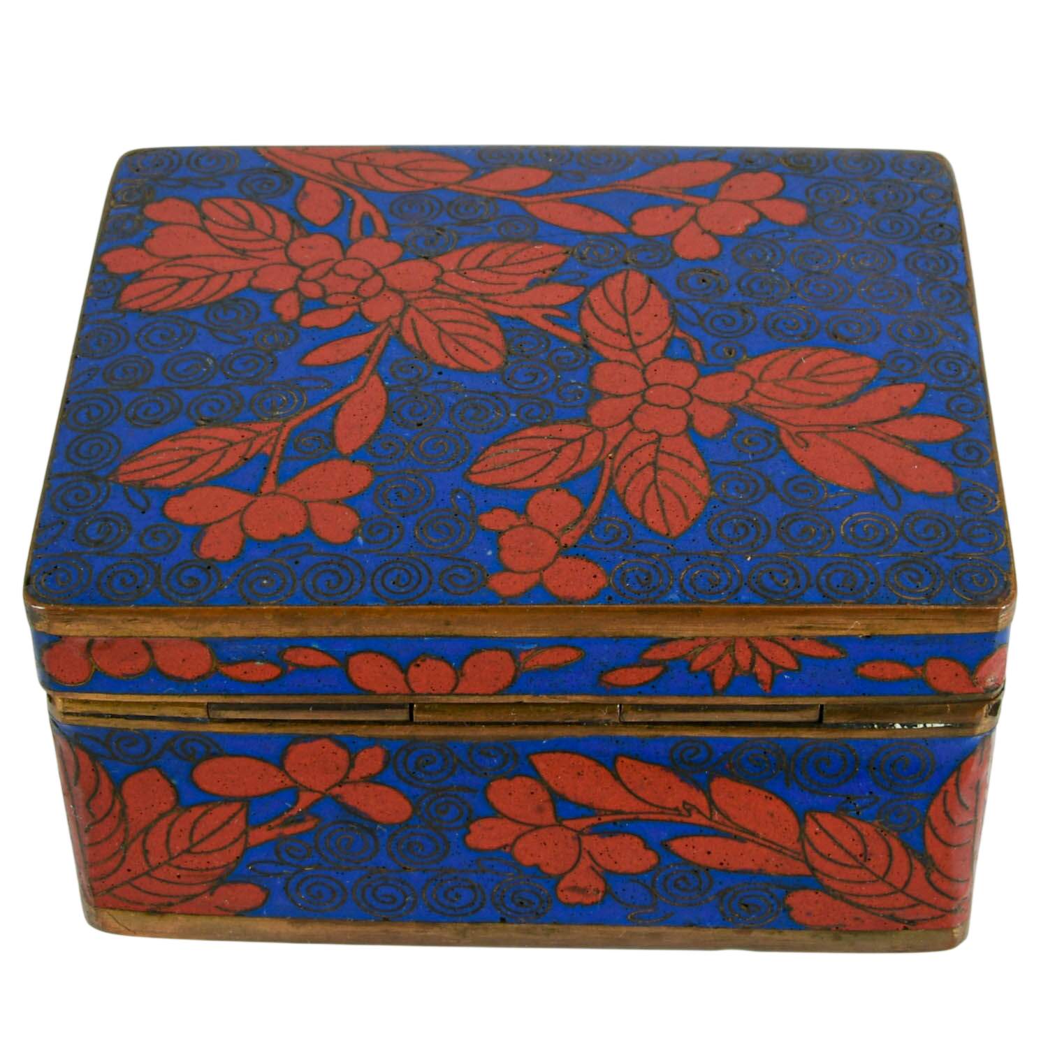 Grouping of Three Cloisonné Trinket Boxes-4