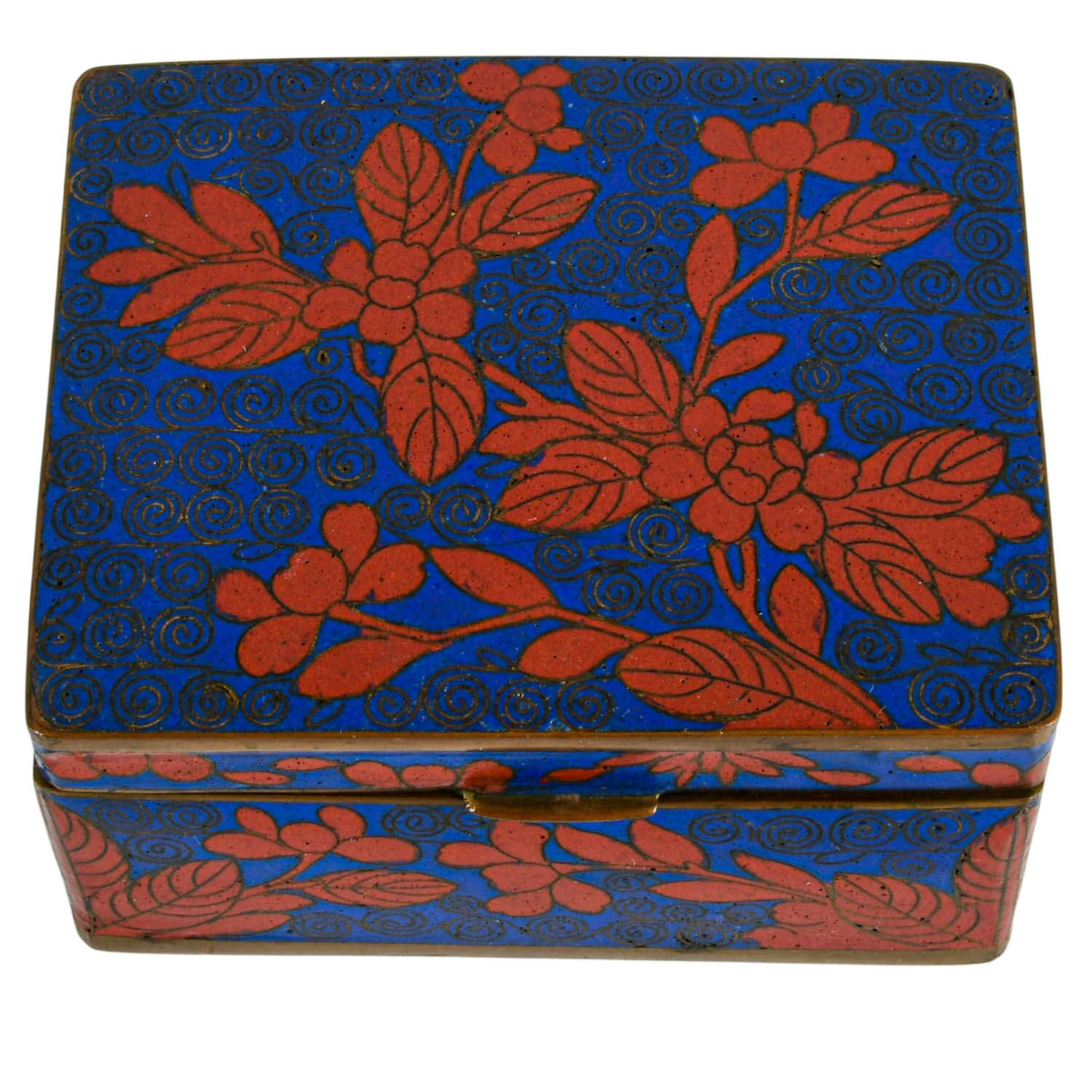 Grouping of Three Cloisonné Trinket Boxes-3
