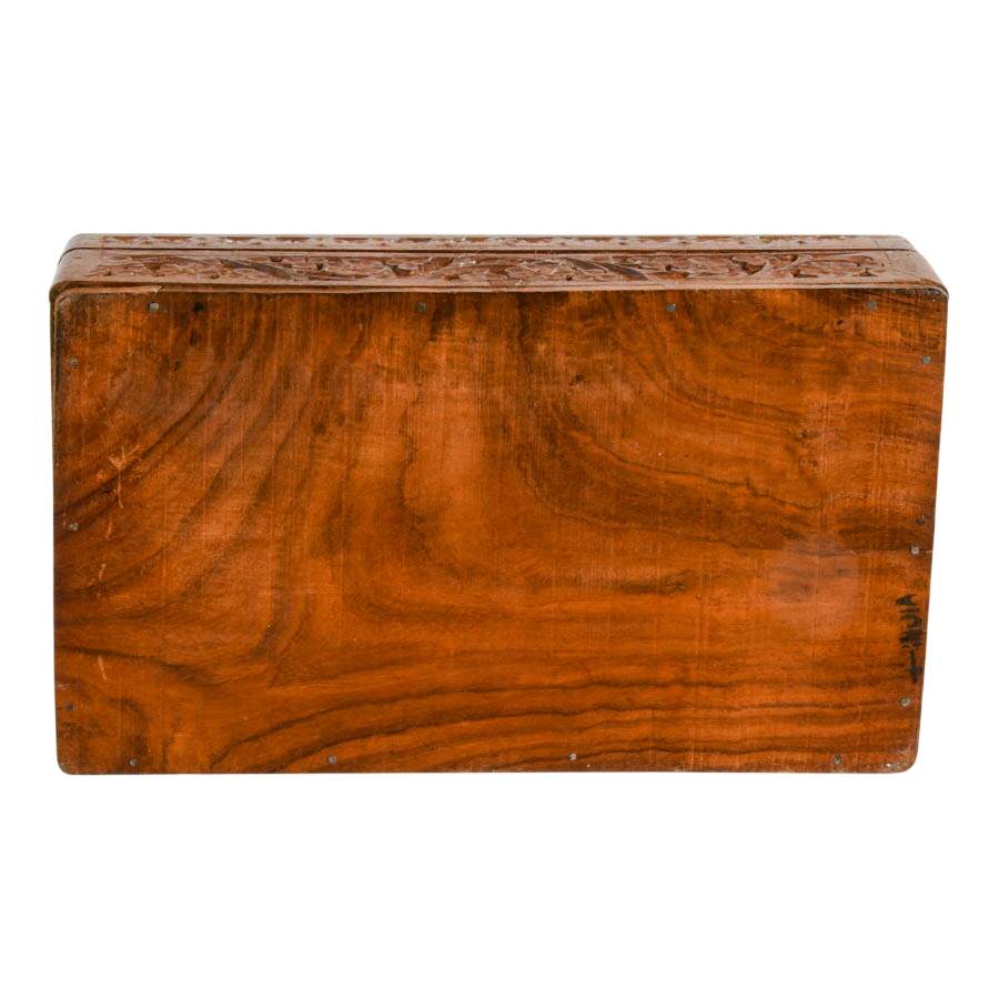 Antique Wooden Floral Box-7