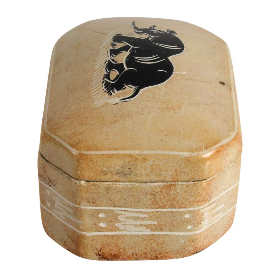 Set of Four Hand-Carved Stone Jewelry Boxes-4