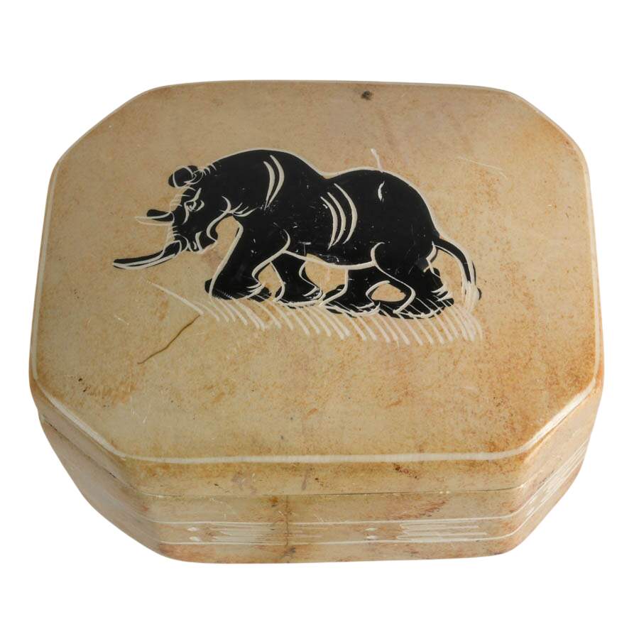 Set of Four Hand-Carved Stone Jewelry Boxes-2