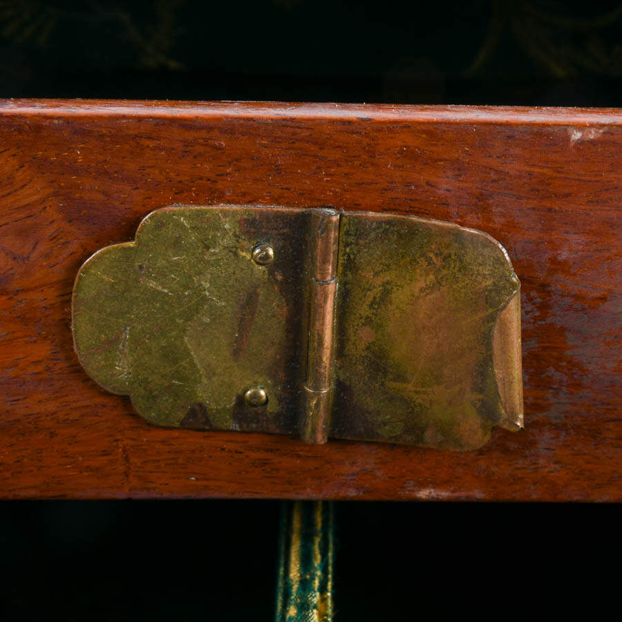 Chinese Wood and Brass Jewelry Box-4