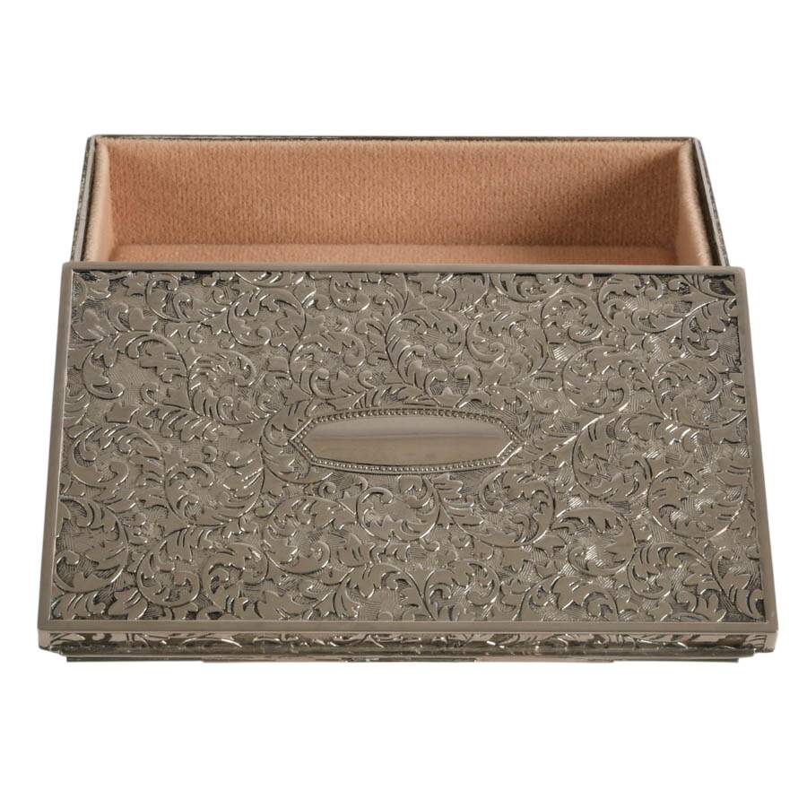Vintage Silver-Plate Keepsake Box-4