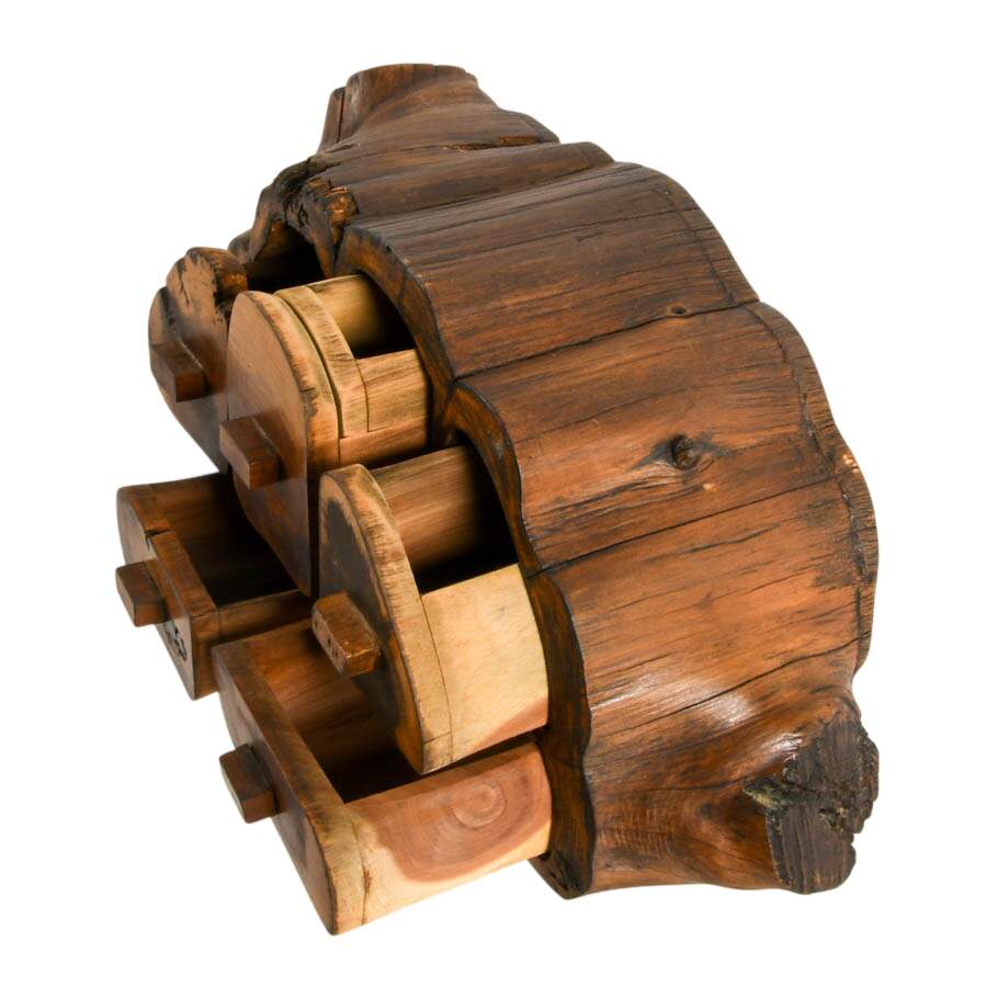 Hand-Carved Hardwood Jewelry Box-4