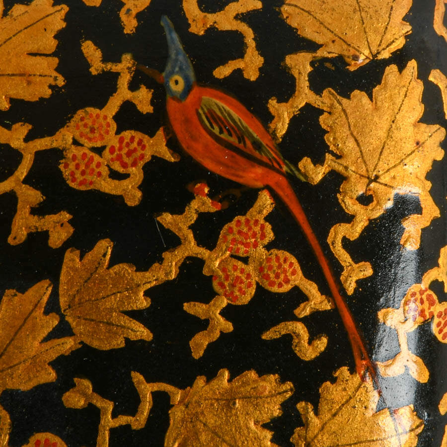 Antique Kashmiri Hand-Lacquered Papier-Mâché Box-2