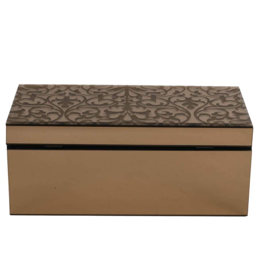 Tahari Home Etched Mirror Jewelry Box-7