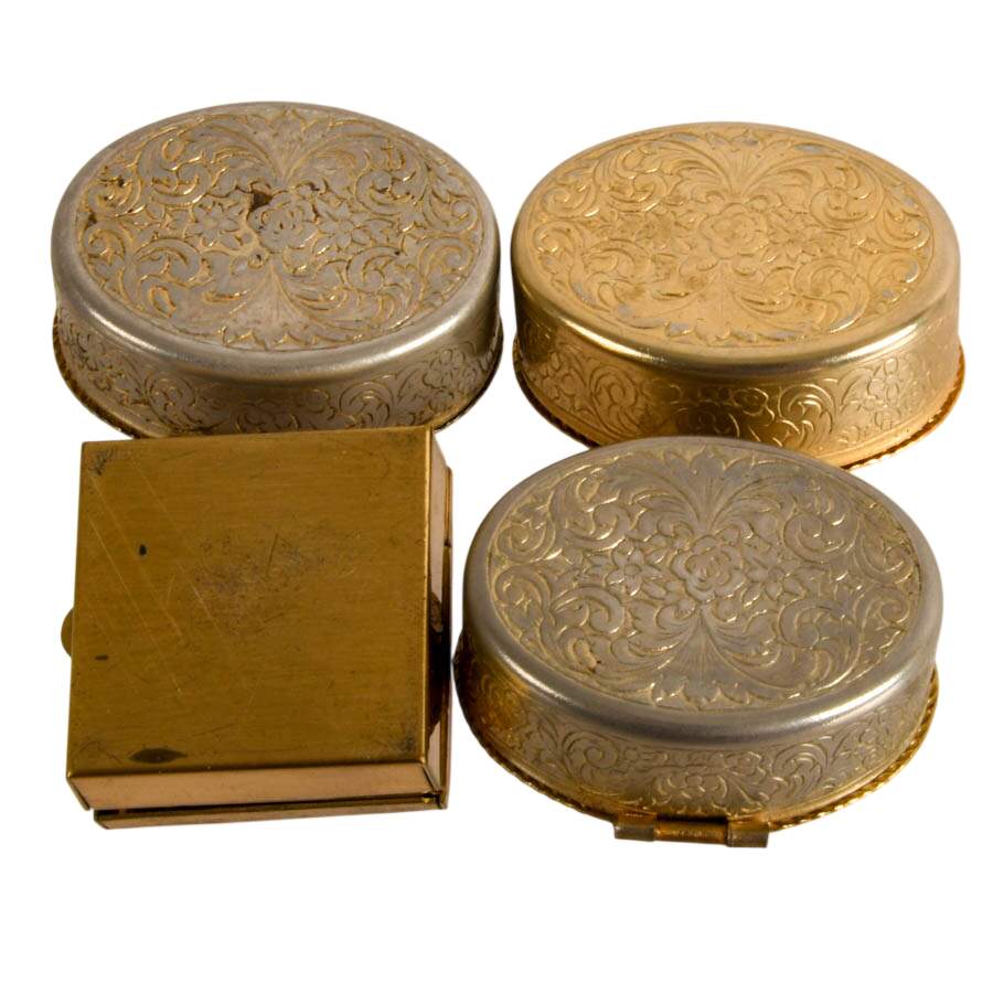 Four Cameo-Style Metal Pill Boxes-9
