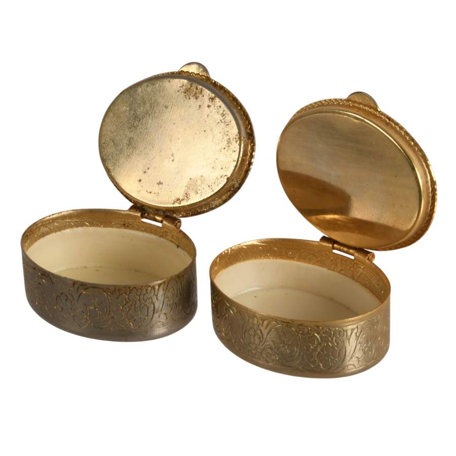 Four Cameo-Style Metal Pill Boxes-8