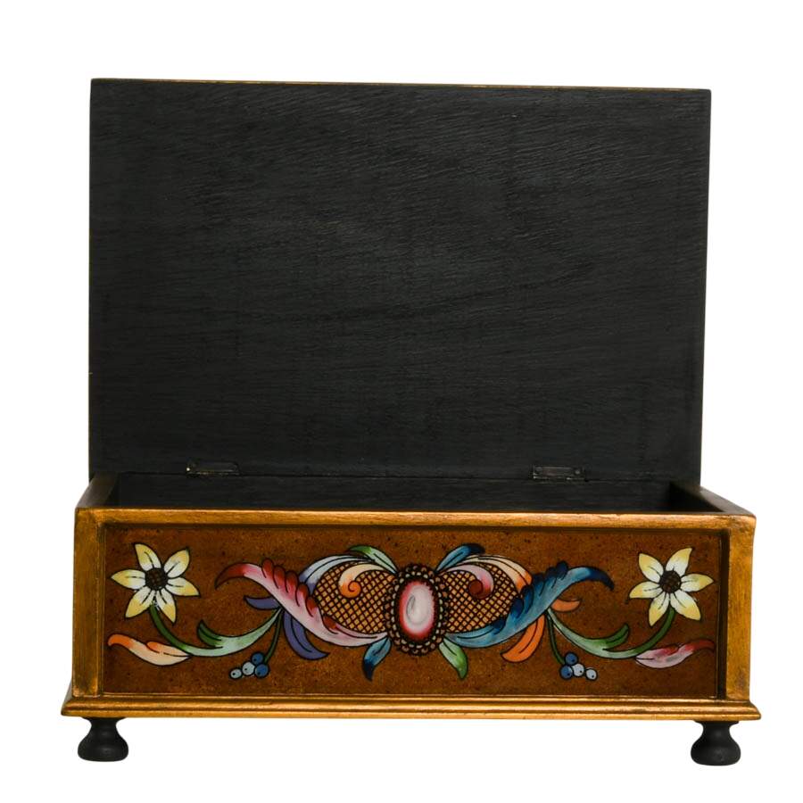 Hand-Painted Filigree Wood Jewelry Organizer by Art by Hand-5