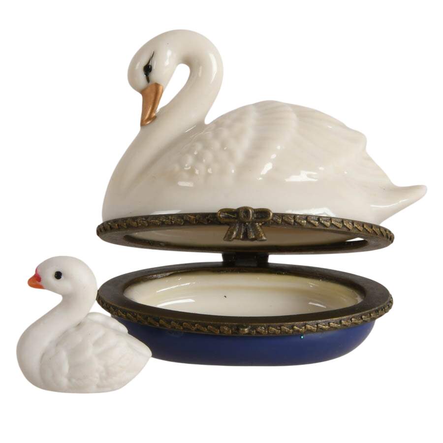 Four Porcelain and Metal Animal Jewelry Boxes-10