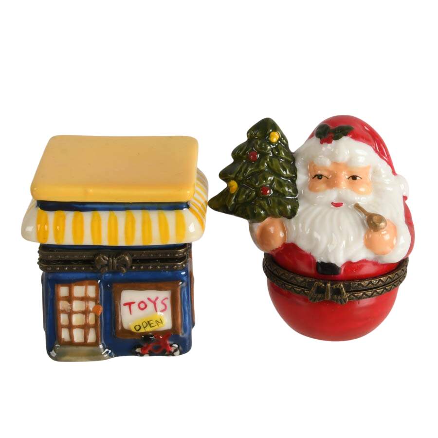 Five-Piece Christmas Love Porcelain Jewelry Boxes-4