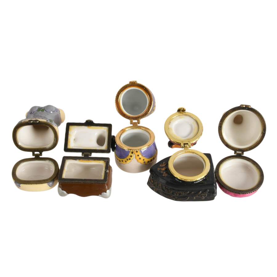 Five-Piece Tailor's Dream Porcelain Jewelry Boxes-4
