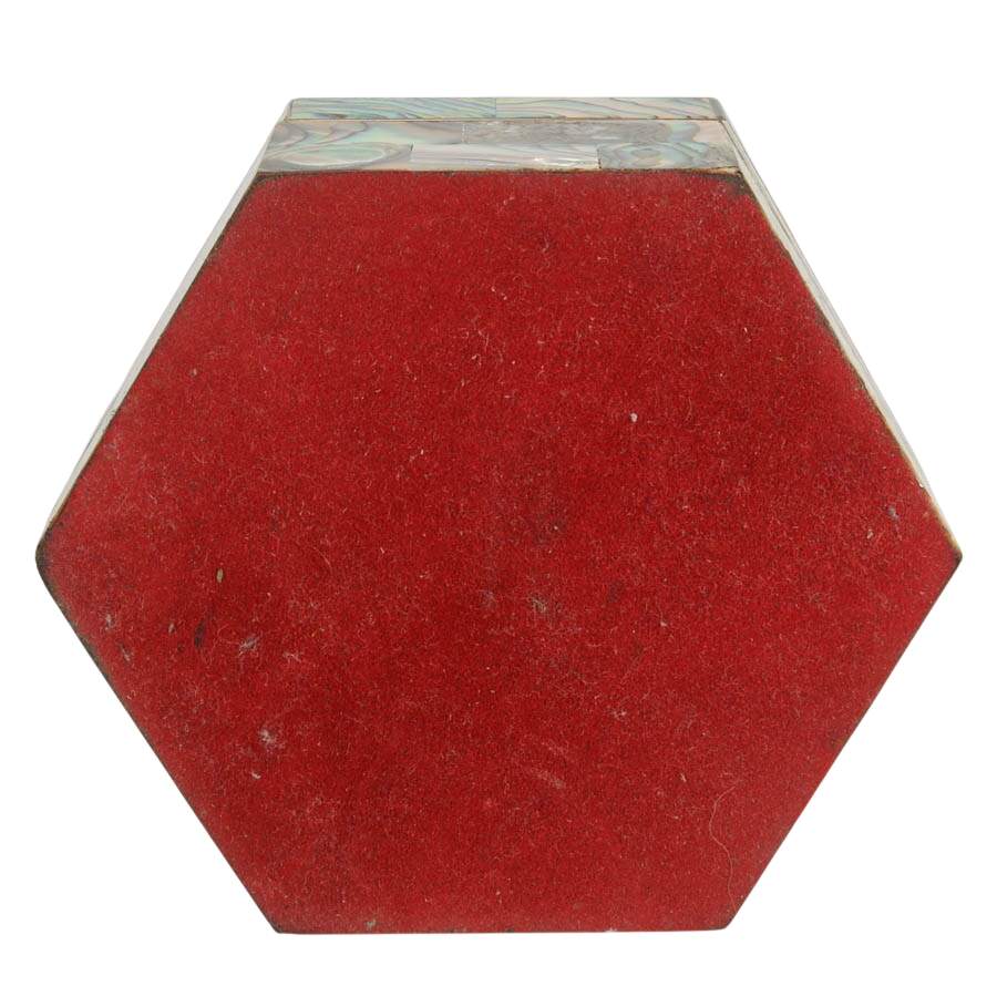 Hexagonal Abalone Shell Jewelry Box-9