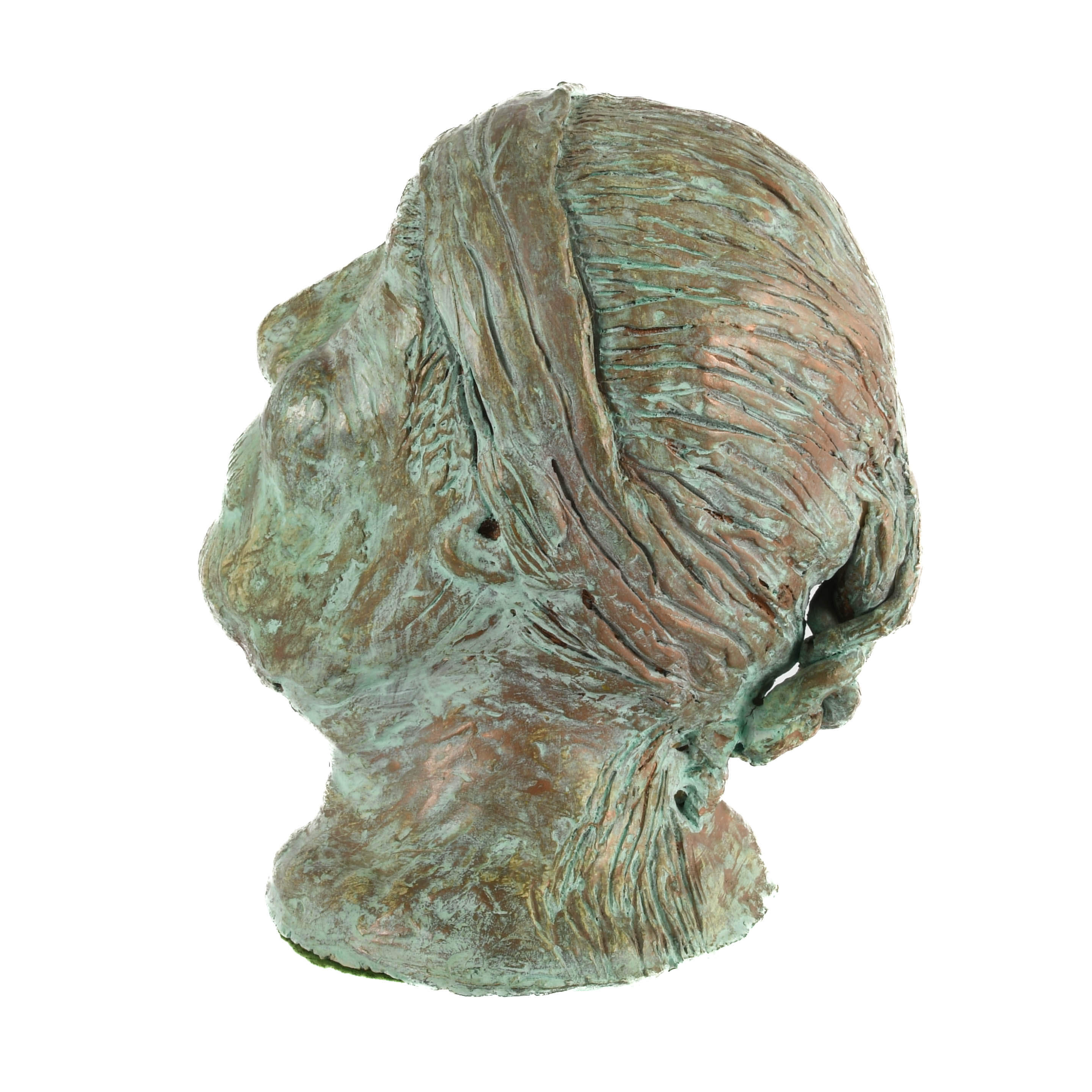 Native American Chalkware Bust Sculpture-6