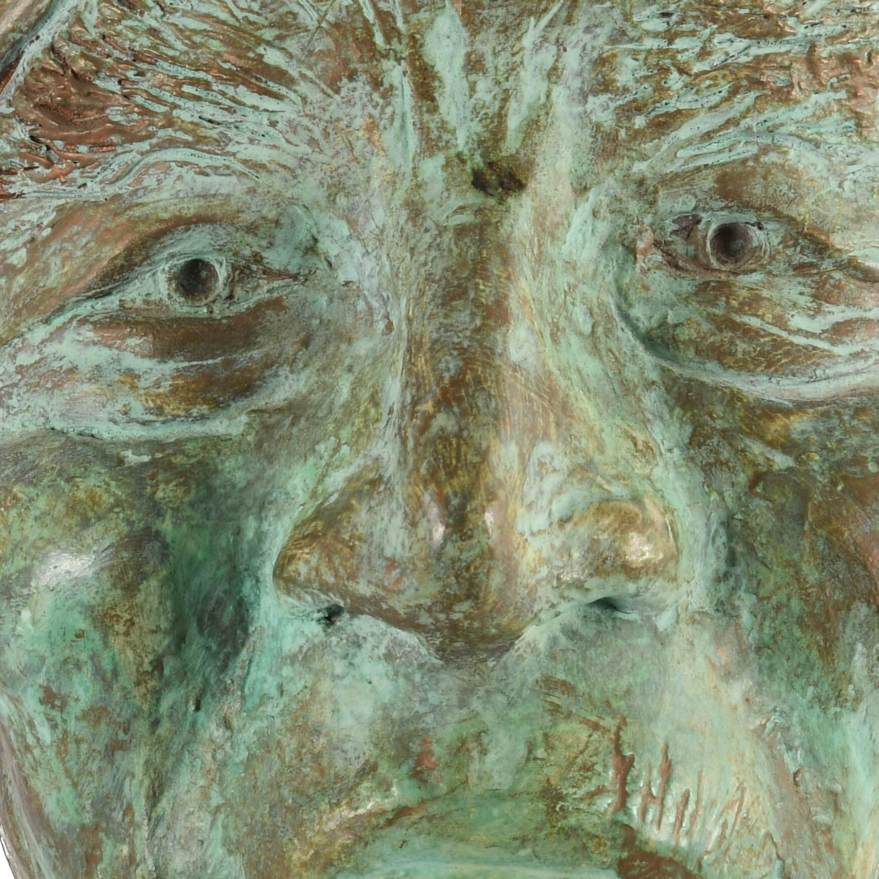 Native American Chalkware Bust Sculpture-2