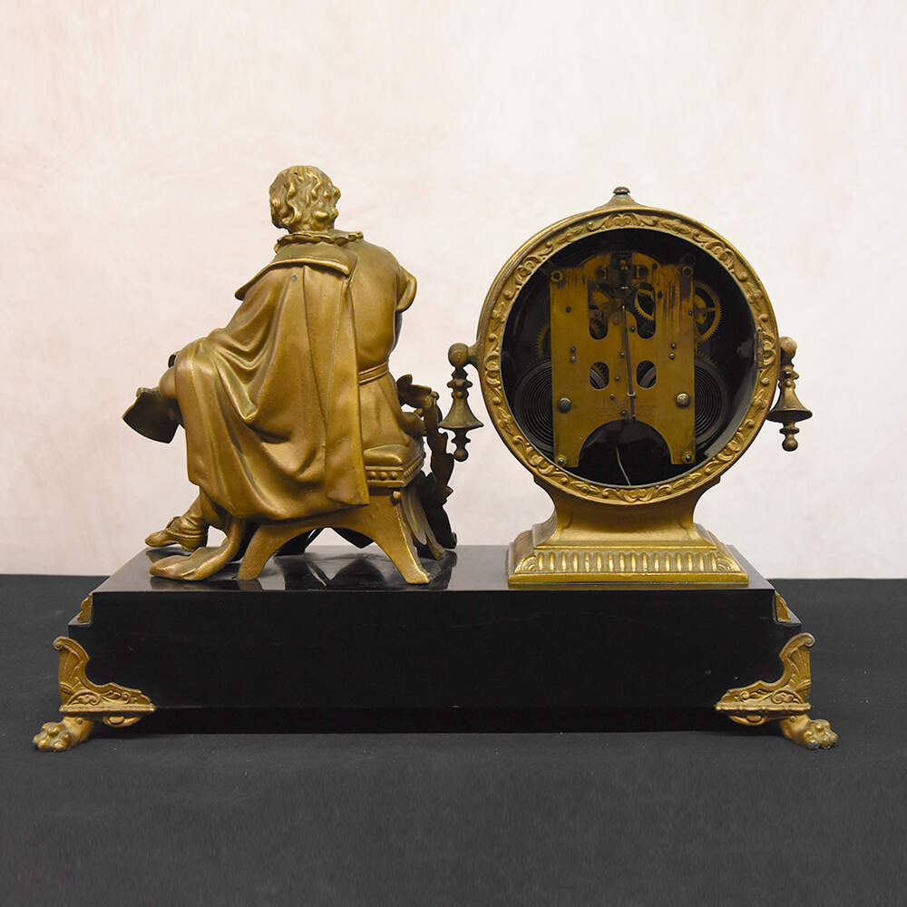 Antique Ansonia Clock Co. Shakespeare Mantel Clock-8