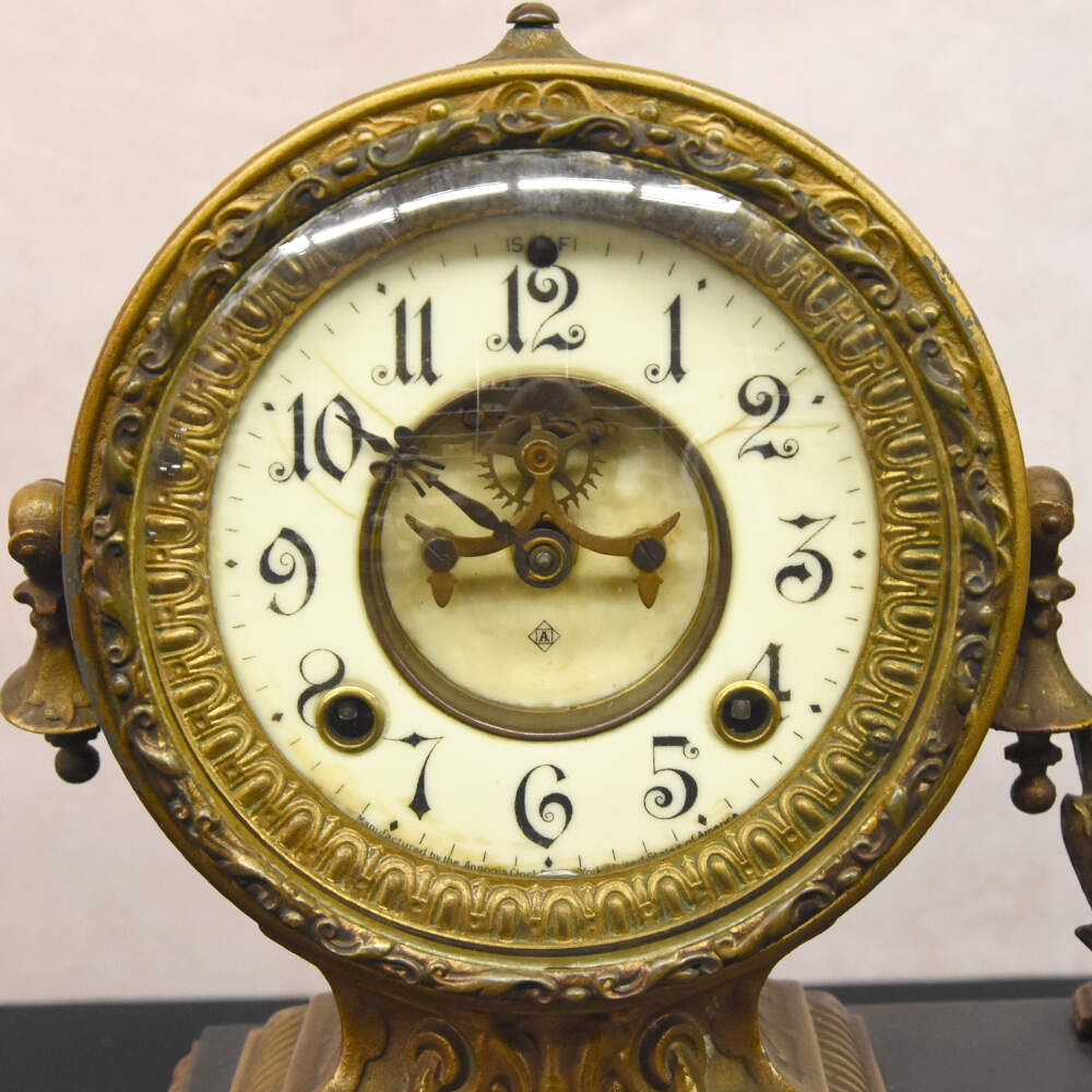 Antique Ansonia Clock Co. Shakespeare Mantel Clock-4