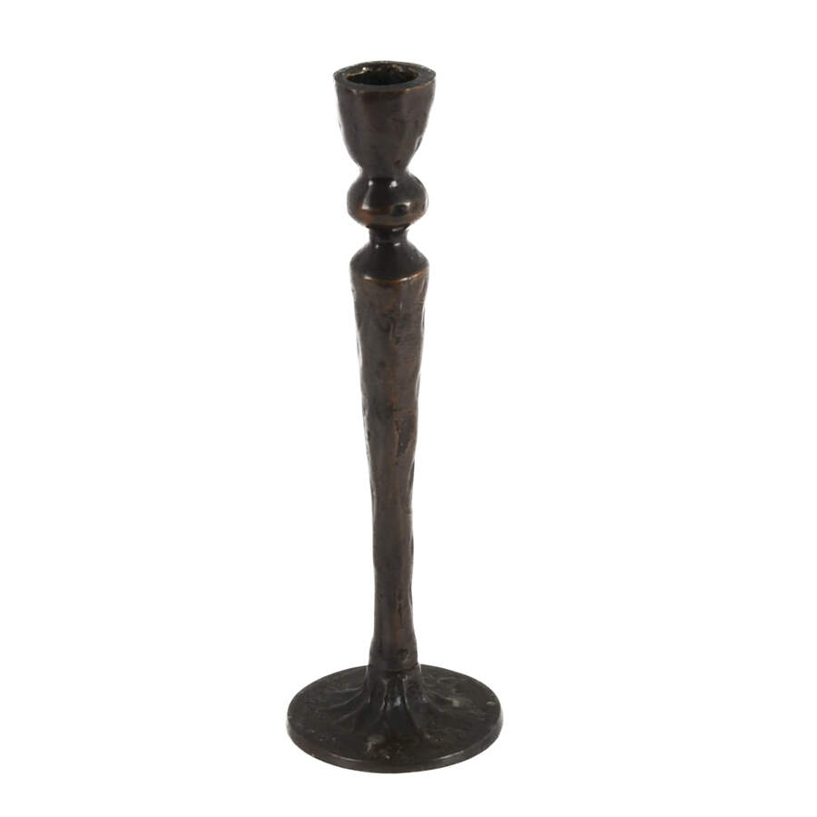 Bronze Hand Hammered Candlestick-1