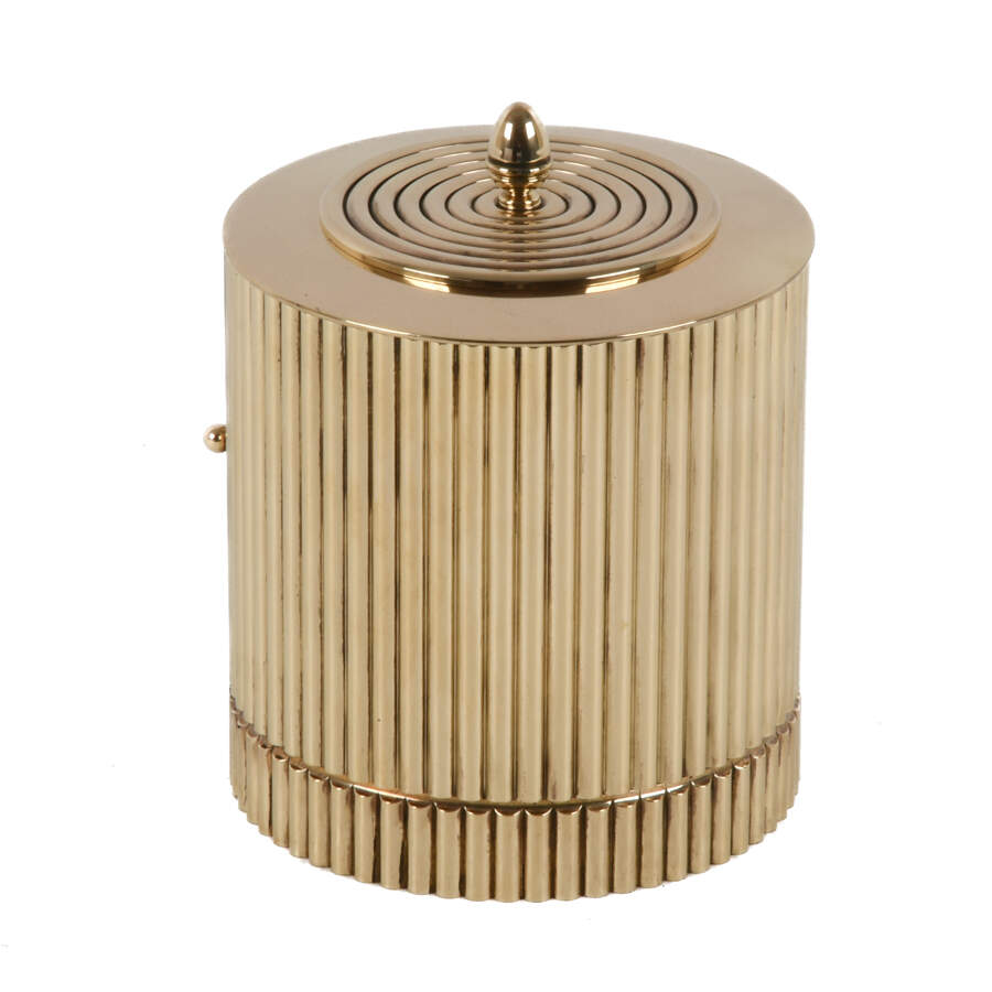 Mathey Tisot Circular Mechanical Desk Clock-3