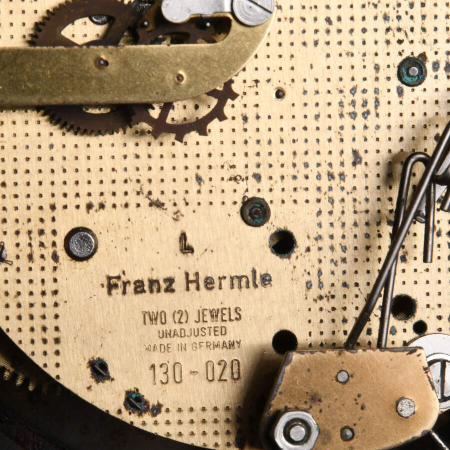 Mid-Century Modern Seth Thomas Mantel Clock with Franz Hermie Movement-9