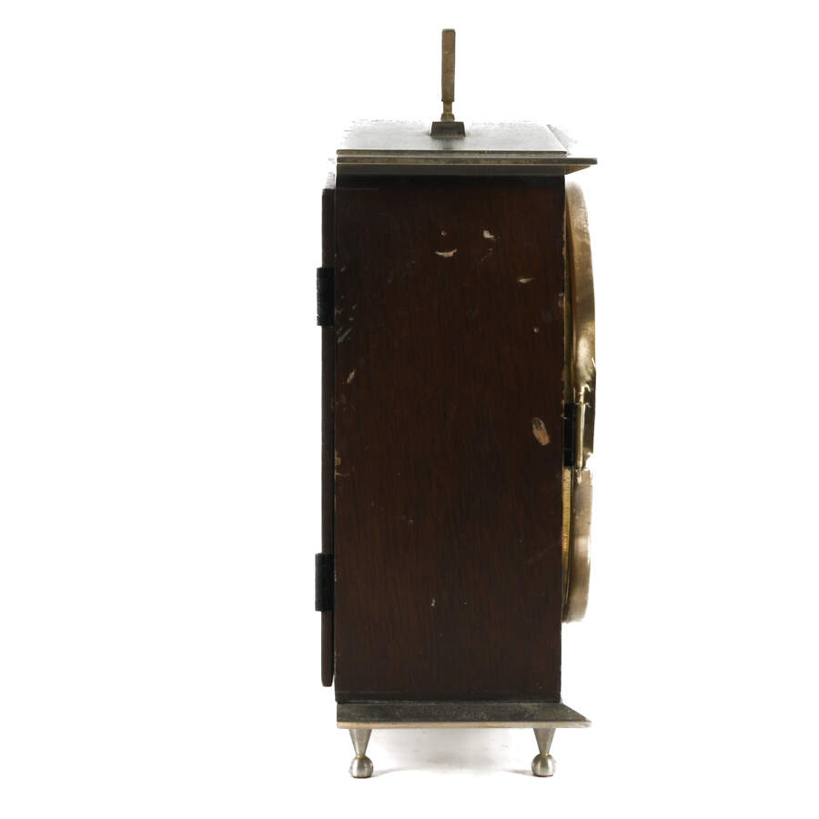 Mid-Century Modern Seth Thomas Mantel Clock with Franz Hermie Movement-4