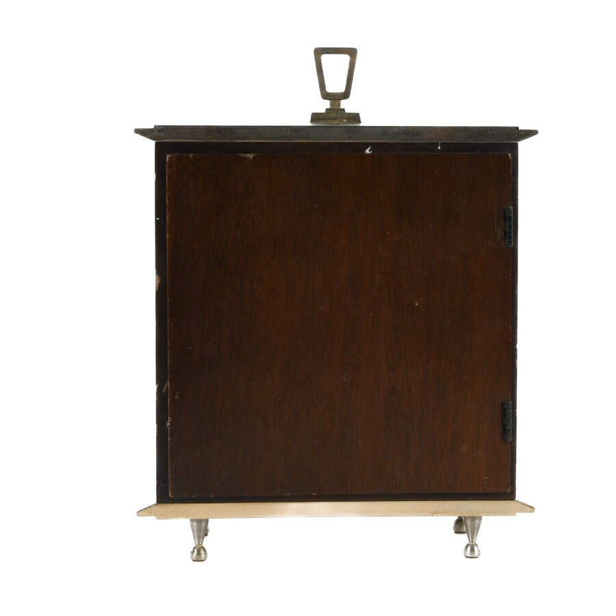 Mid-Century Modern Seth Thomas Mantel Clock with Franz Hermie Movement-3