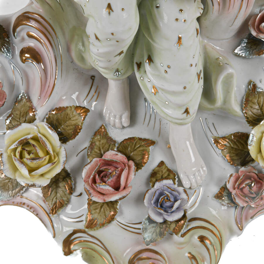 Italian Porcelain Figural Candelabra-6