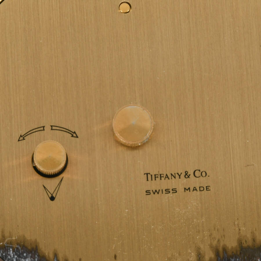 Tiffany & Co. Round Brass Clock-6