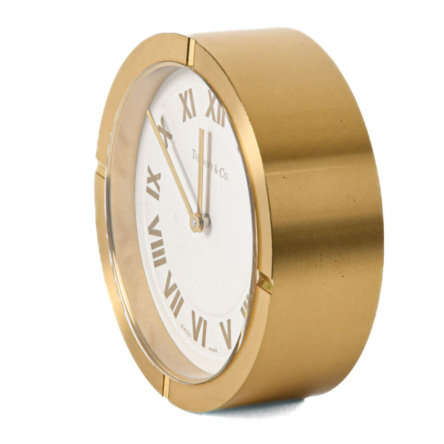 Tiffany & Co. Round Brass Clock-3