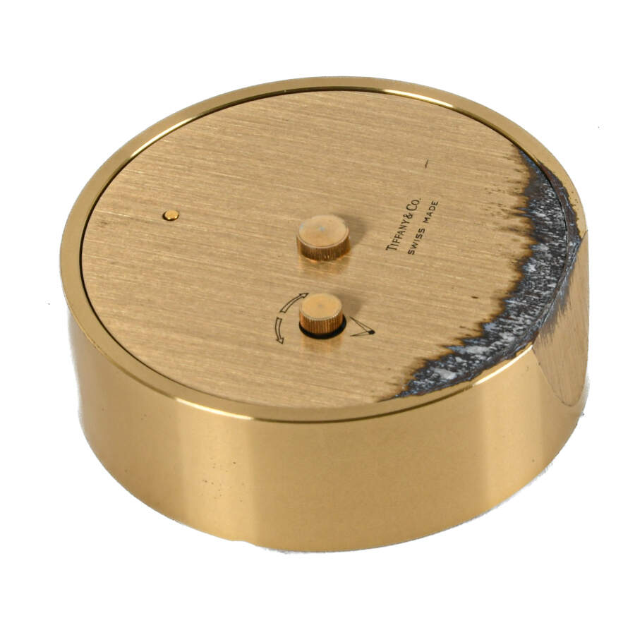 Tiffany & Co. Round Brass Clock-2