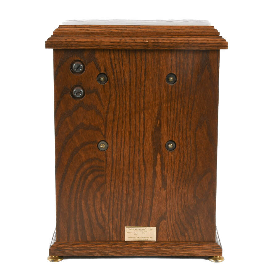 Ansonia Medallion Clock in Walnut Case-4