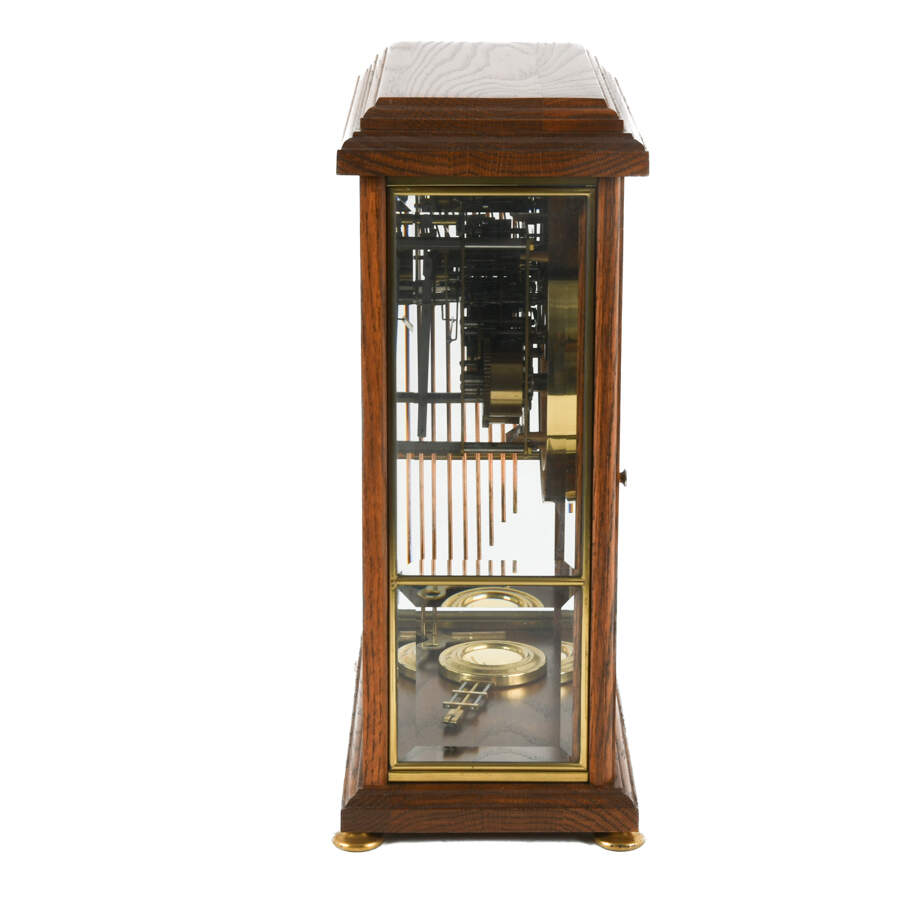 Ansonia Medallion Clock in Walnut Case-3