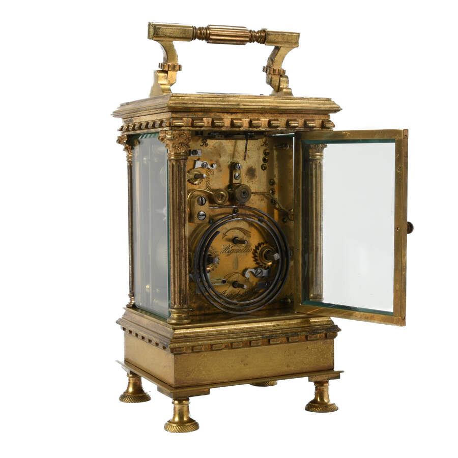 French Petite Sonnerie Carriage Clock-4