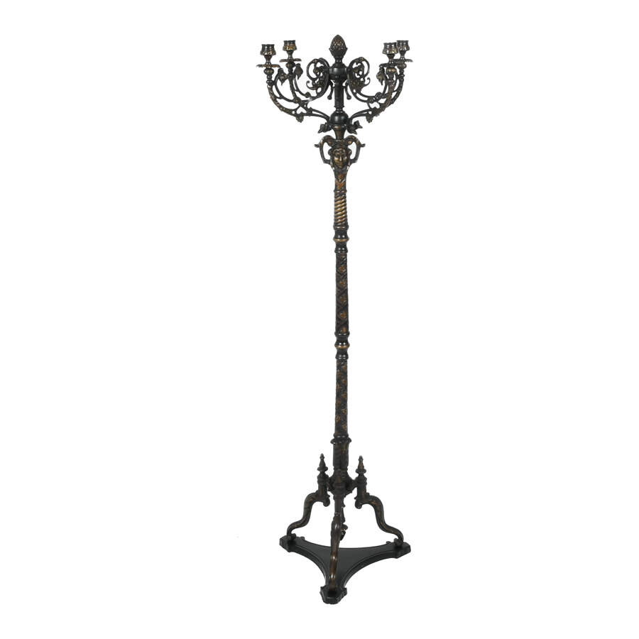 4-Arm Floor Metal Candelabra-7