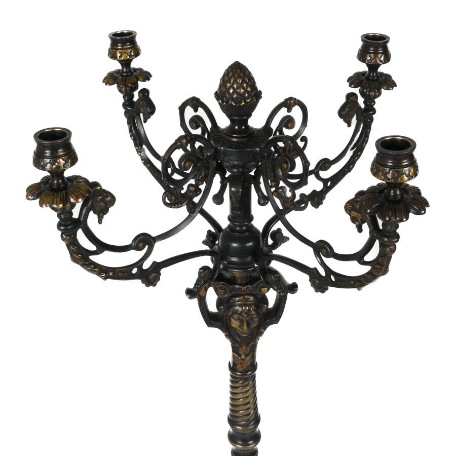 4-Arm Floor Metal Candelabra-5
