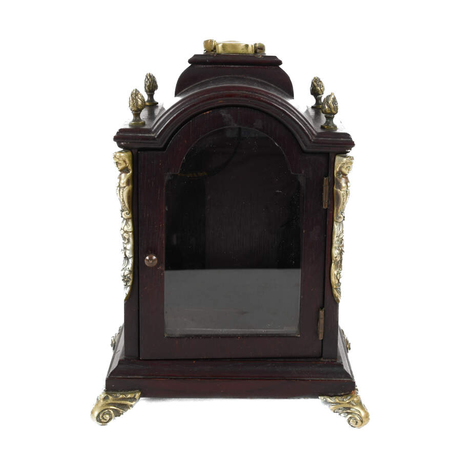 Henry Coehler German Wood Mantel Clock Case-1