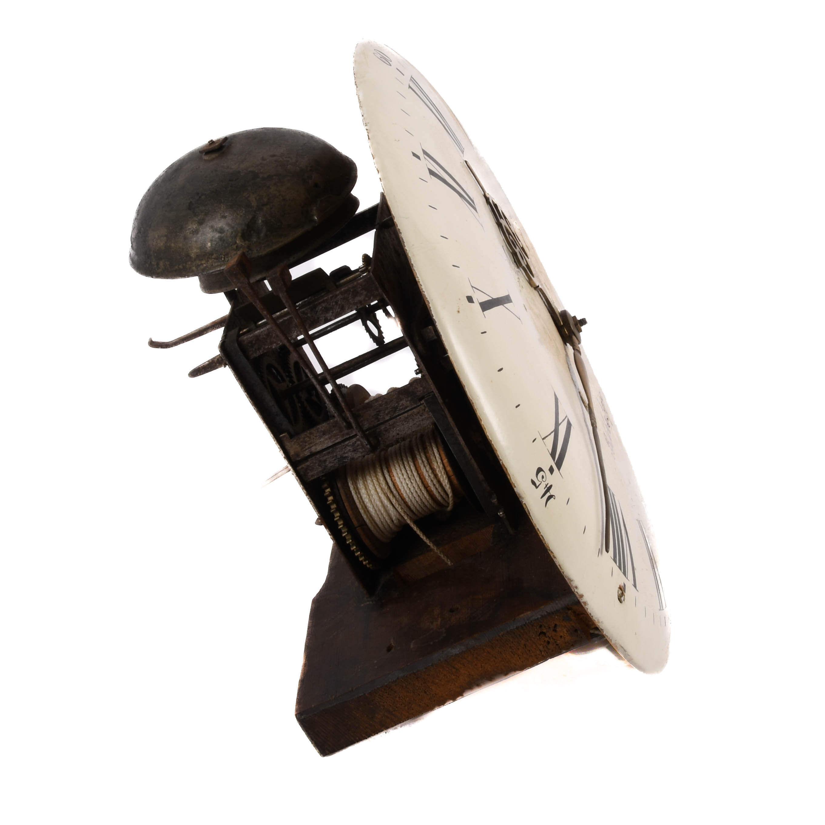 Antique Swedish Clock Dial Signed by M. Larsson of Blikstorp-5