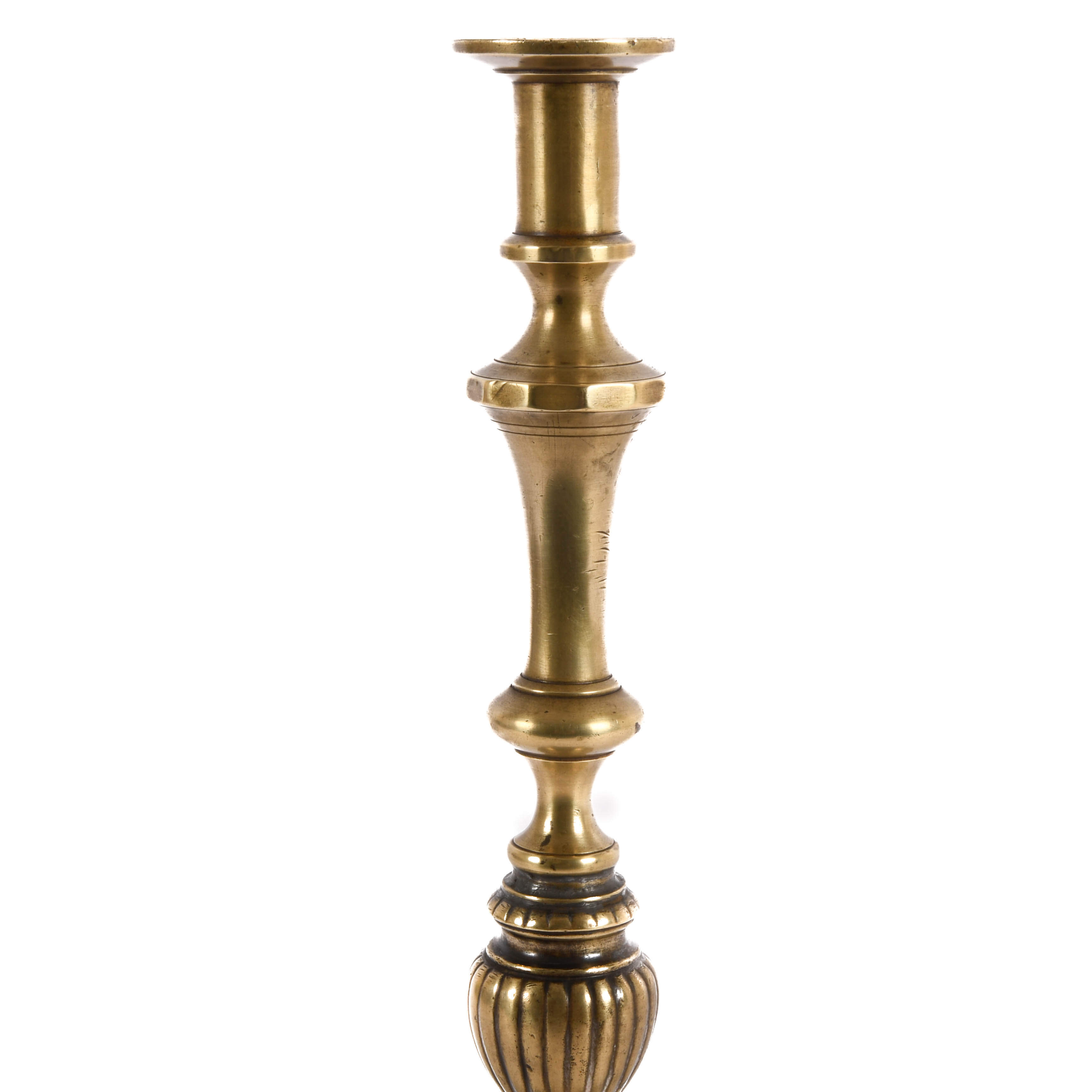 Antique Brass Altar Candlestick-2