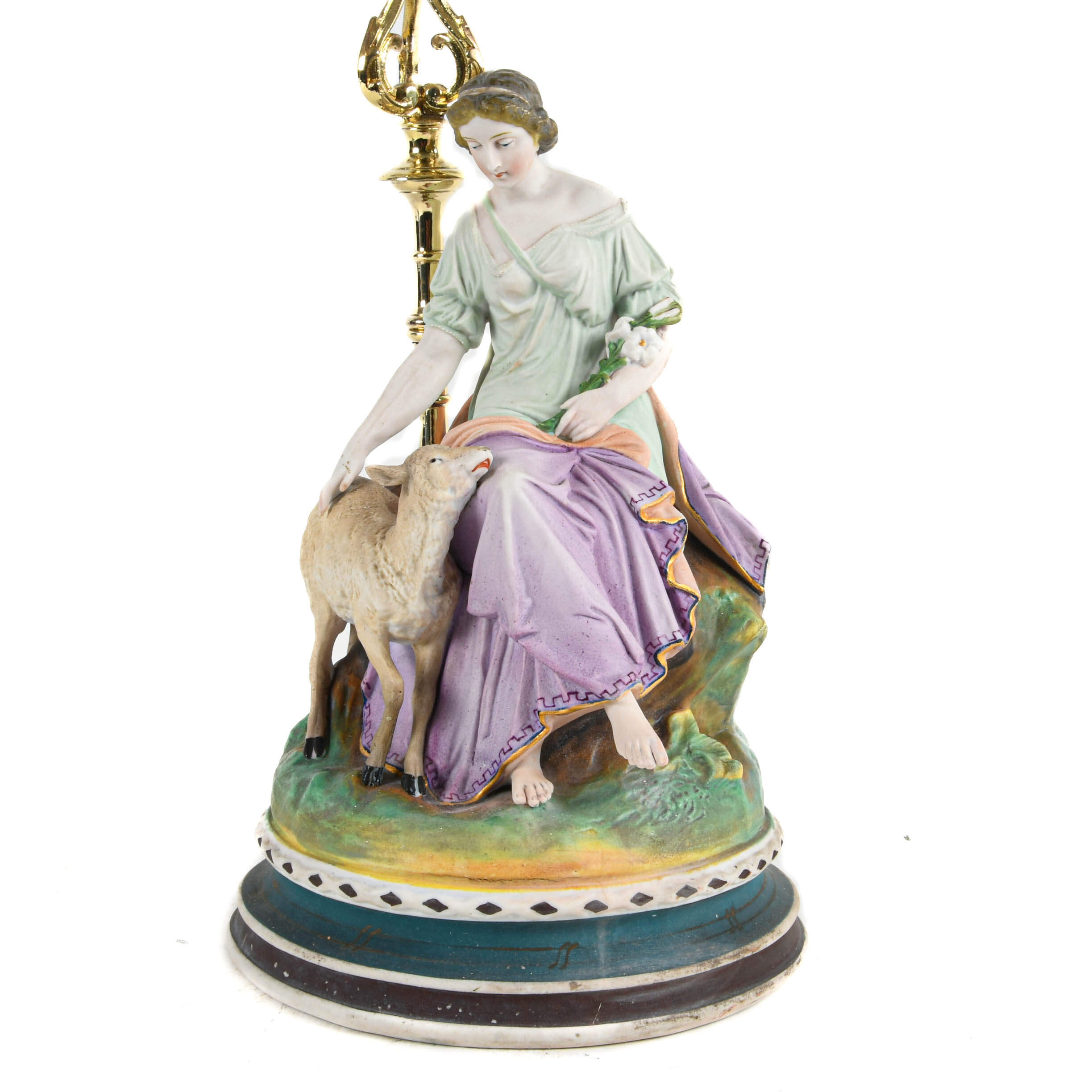Antique Italian Pair of Bisque Figurines-8
