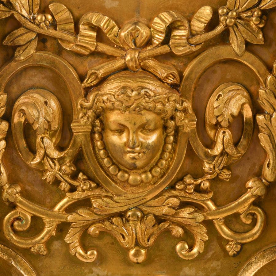 Antique 19th-Century French A.D. Mougin Gilt Bronze Clock-11