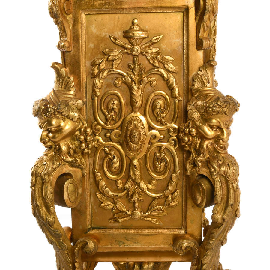 Antique 19th-Century French A.D. Mougin Gilt Bronze Clock-10